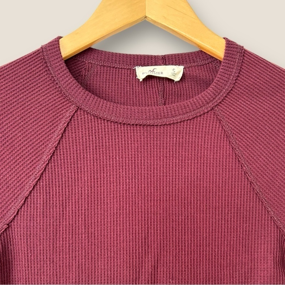 Hollister Burgundy Long Sleeve Top - Picture 4 of 8